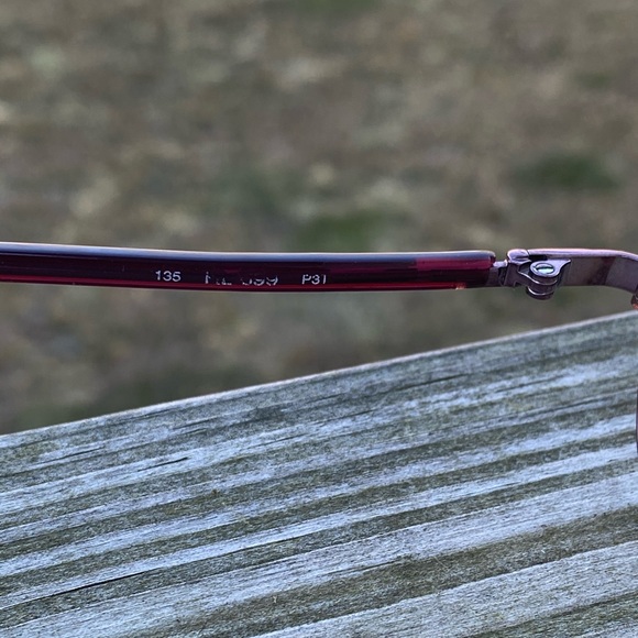 Ralph Lauren glasses frames Red metallic made in Italy - Picture 7 of 11